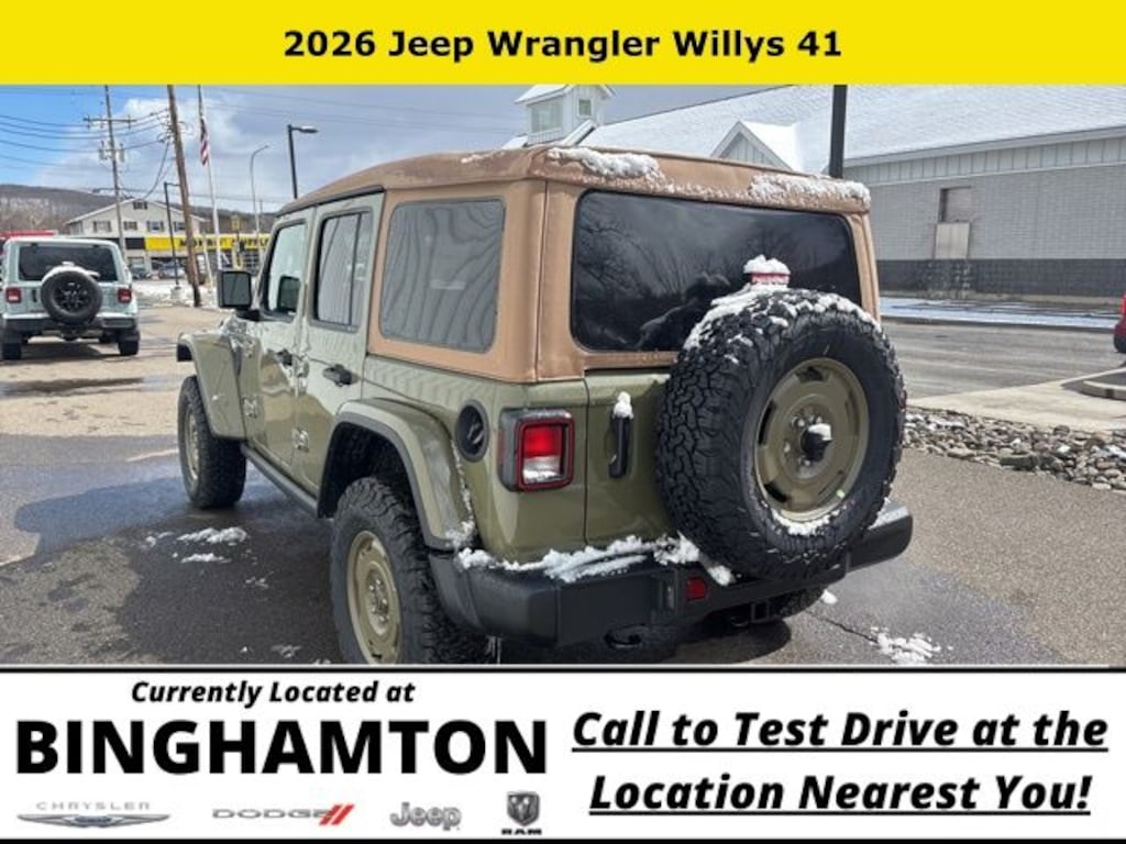 New 2026 Jeep Wrangler Willys 41 Sport Utility