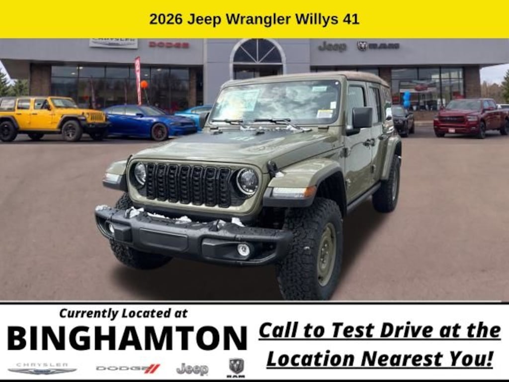 New 2026 Jeep Wrangler Willys 41 Sport Utility