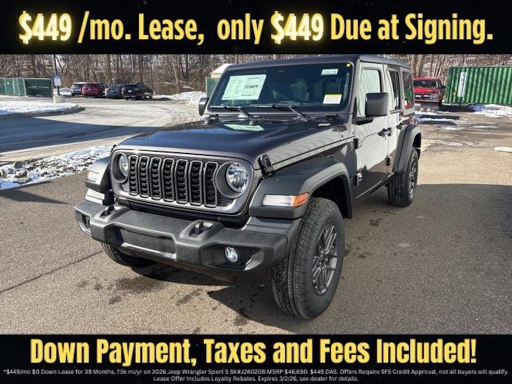 New 2026 Jeep Wrangler Sport S Sport Utility