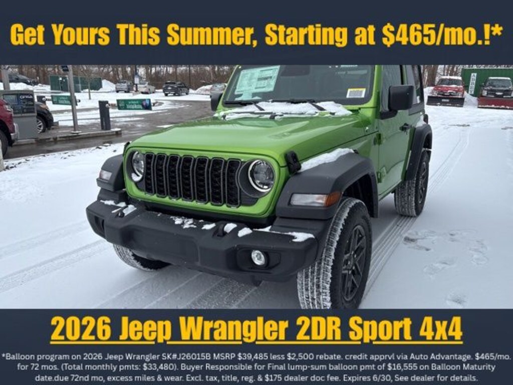 New 2026 Jeep Wrangler Sport S Sport Utility