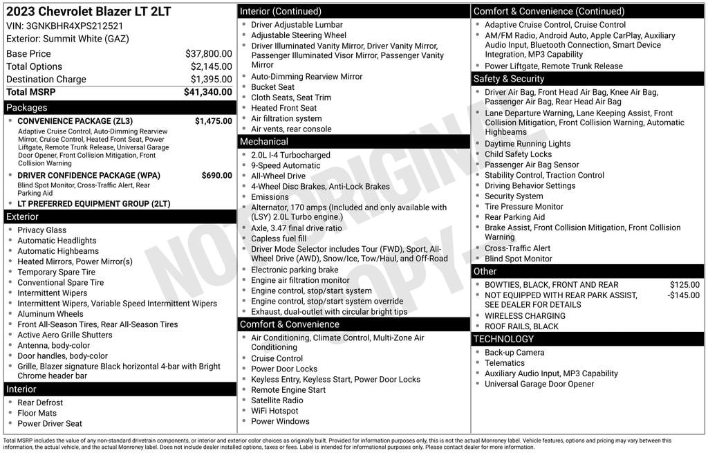 2023 Chevrolet Blazer 2LT image 36