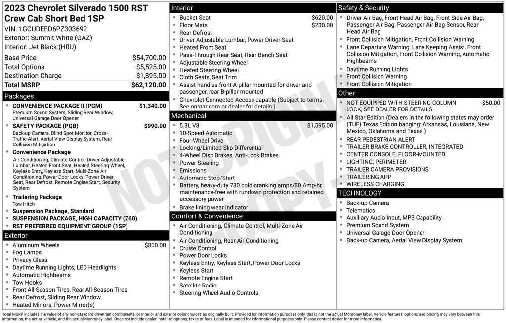 2023 Chevrolet Silverado 1500 RST image 5