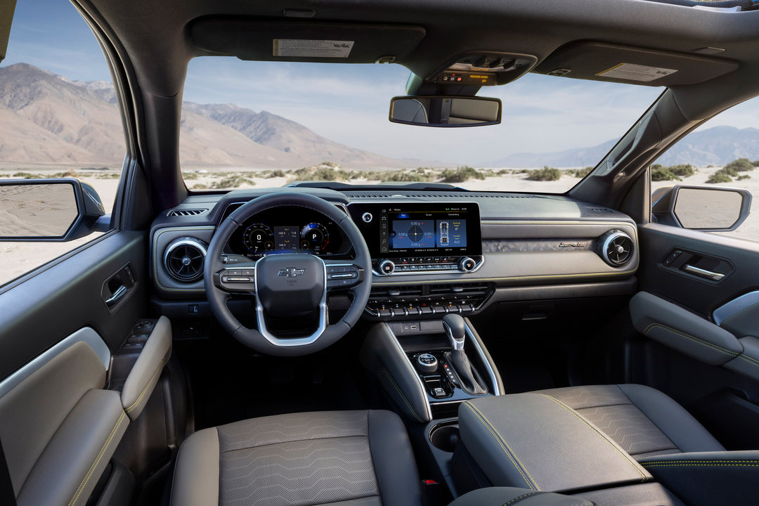 Interior design and technology of Chevrolet Colorado