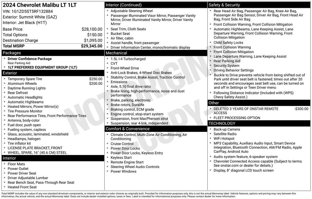 2024 Chevrolet Malibu 1LT vehicle photo 4
