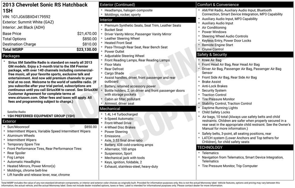 2013 Chevrolet Sonic RS image 5