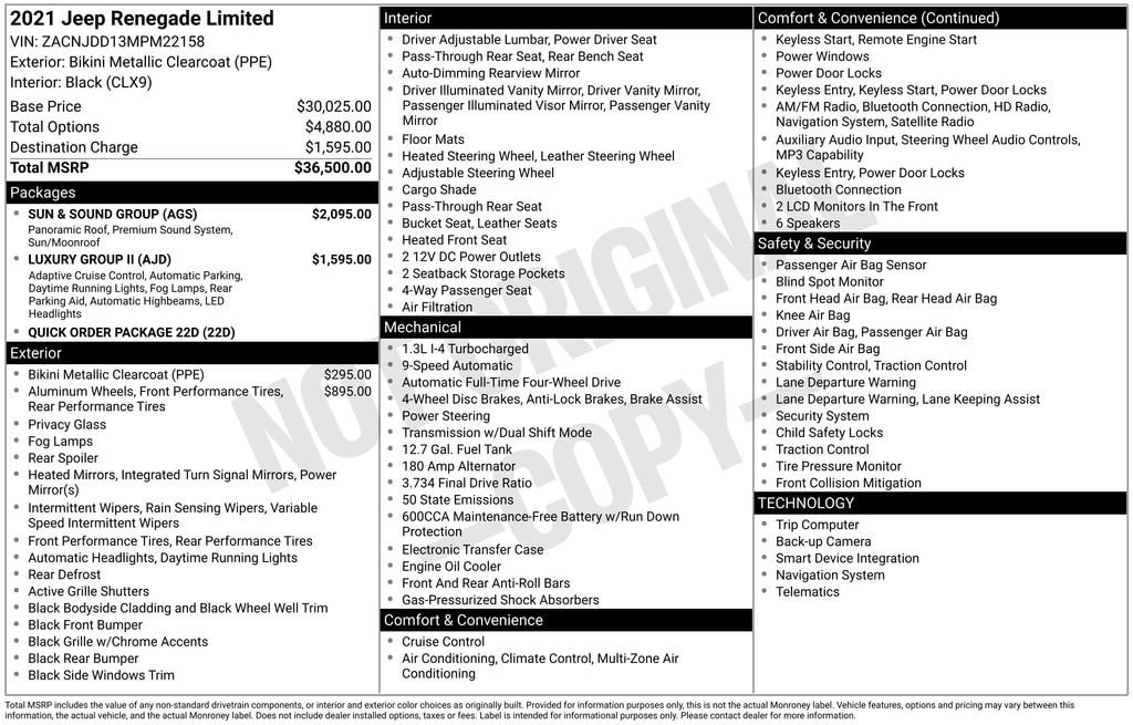 2021 Jeep Renegade Limited image 26