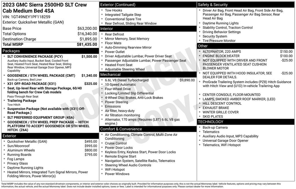 2023 GMC Sierra 2500 HD SLT image 28