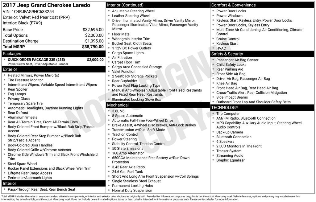 2017 Jeep Grand Cherokee Laredo image 4