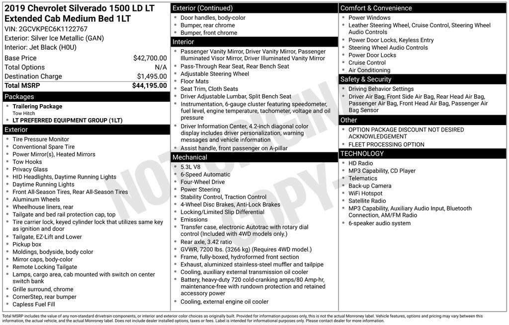 2019 Chevrolet Silverado LD LT image 4
