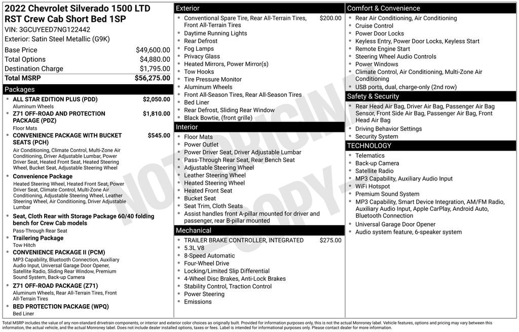 2022 Chevrolet Silverado 1500 LTD RST image 4