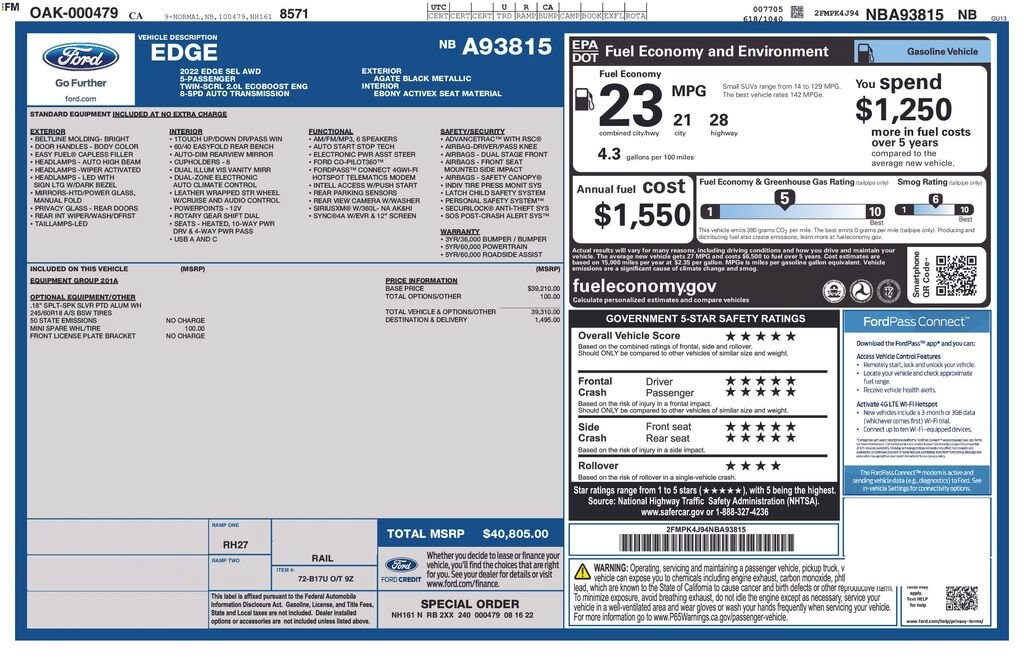 2022 Ford Edge SEL image 5