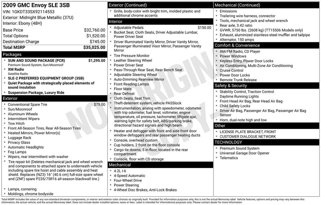 2009 GMC Envoy SLE image 5