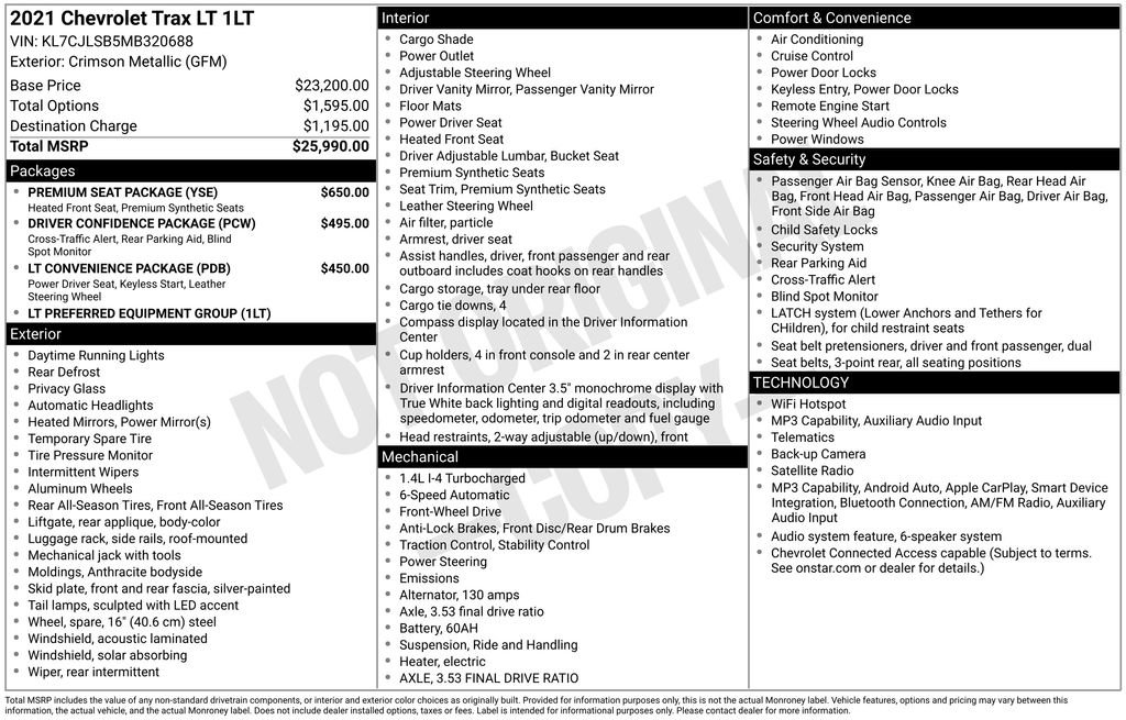 2021 Chevrolet Trax LT image 4