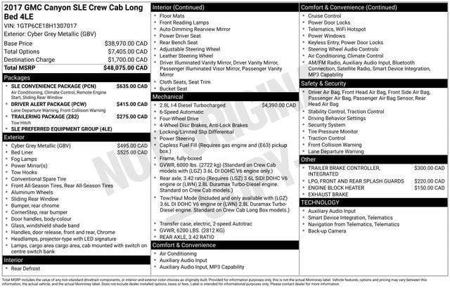 2017 GMC Canyon 4WD SLE image 2