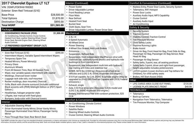 2017 Chevrolet Equinox LT image 26