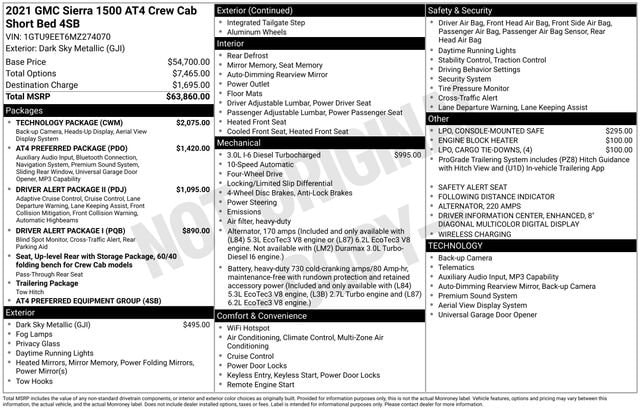 2021 GMC Sierra 1500 AT4 image 3