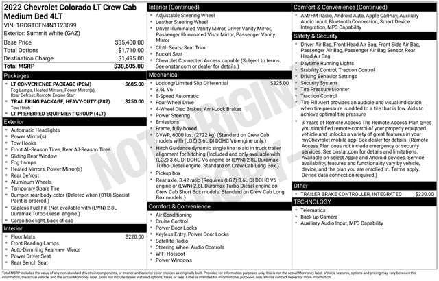 2022 Chevrolet Colorado LT image 24