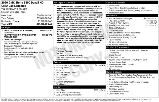 2020 GMC Sierra 3500 HD Denali vehicle photo 2