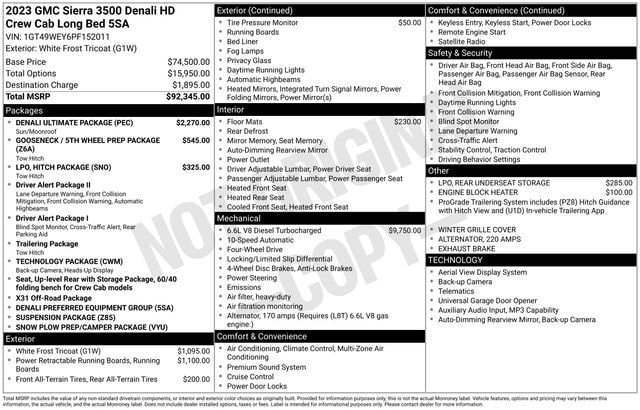 2023 GMC Sierra 3500 HD Denali DRW image 3