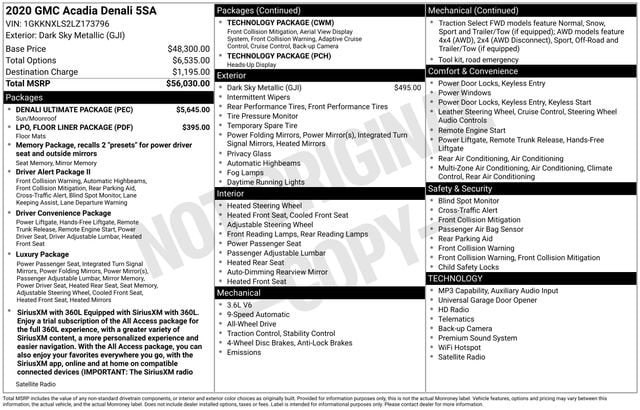 2020 GMC Acadia Denali image 2