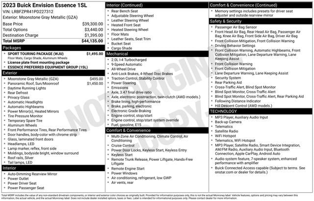 2023 Buick Envision Essence vehicle photo 3
