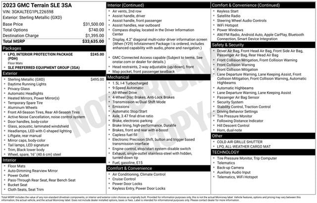 2023 GMC Terrain SLE image 25