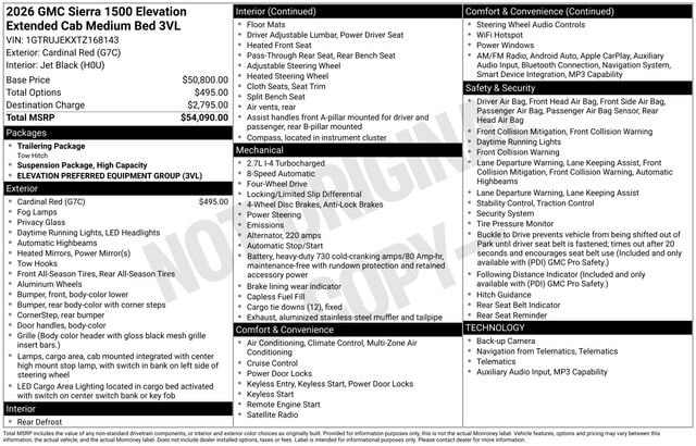 2026 GMC Sierra 1500 Elevation image 28