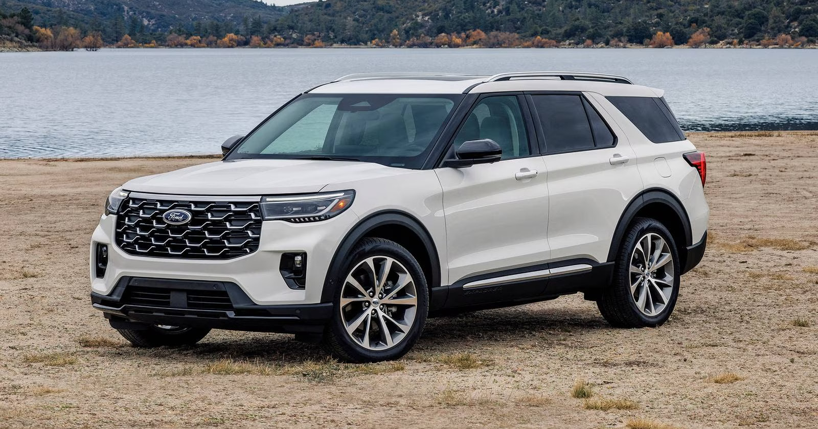 2027 Ford Explorer on Montana highway near Great Falls