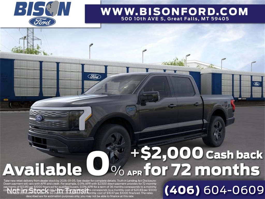 New 2025 Ford F-150 Lightning Lariat Truck SuperCrew Cab