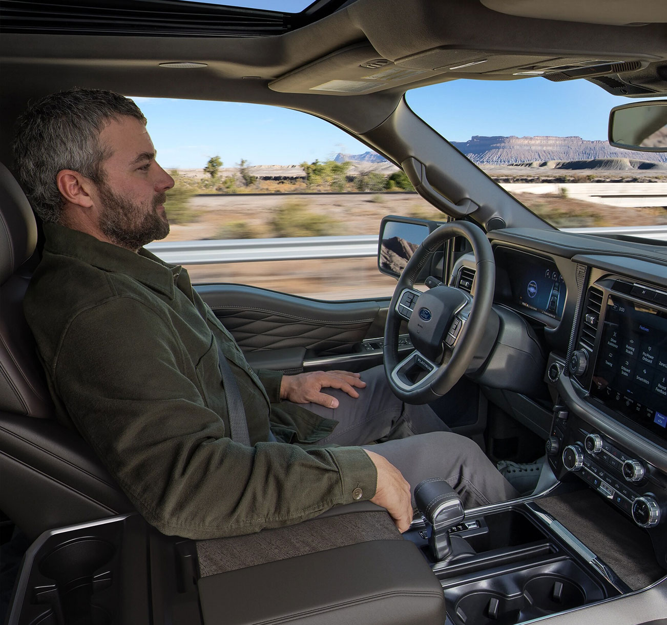 2025 Ford F-150 Interior Blue Cruise