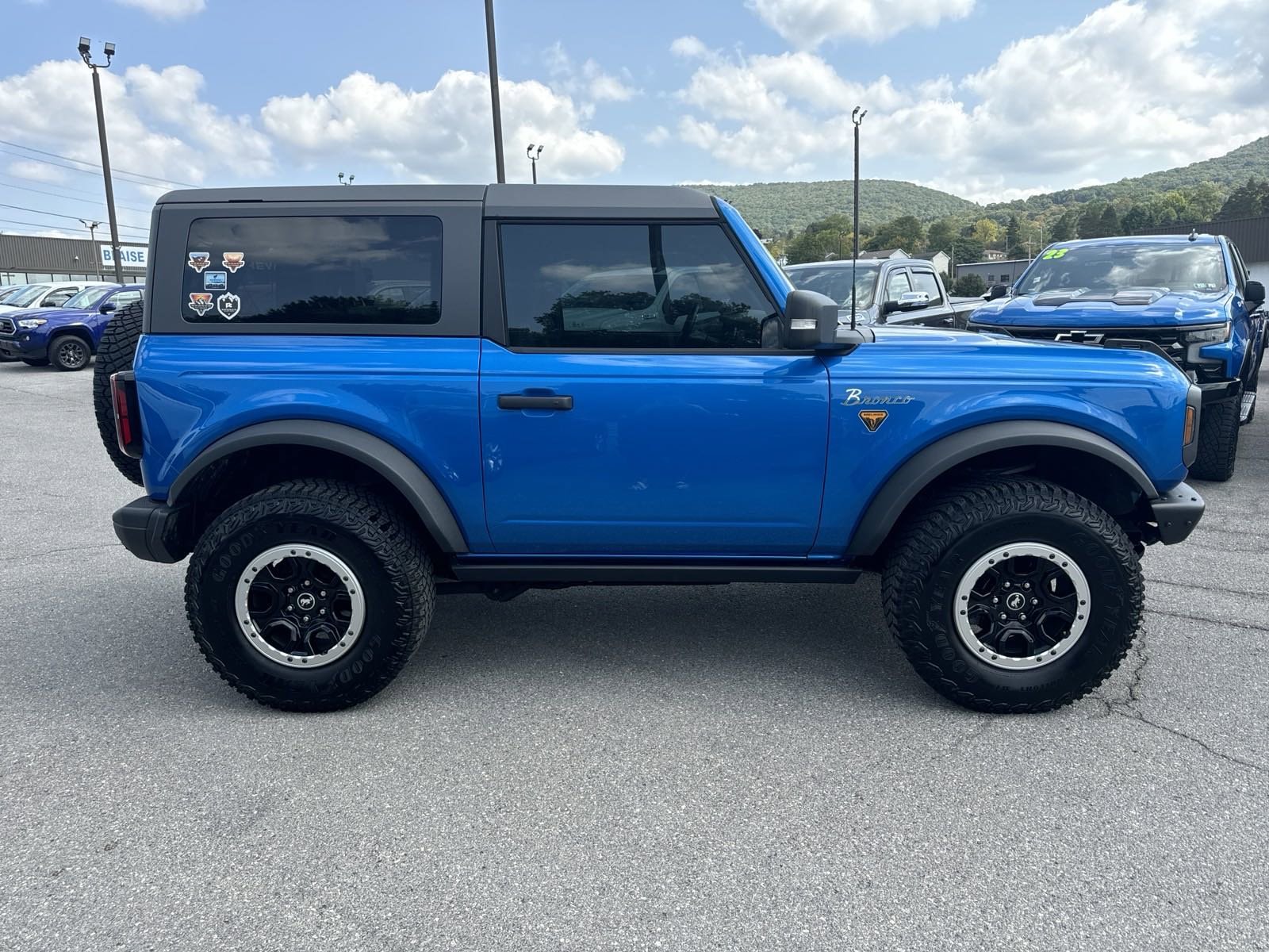 Used 2022 Ford Bronco 2-Door Badlands with VIN 1FMDE5CP5NLA72922 for sale in Altoona, PA