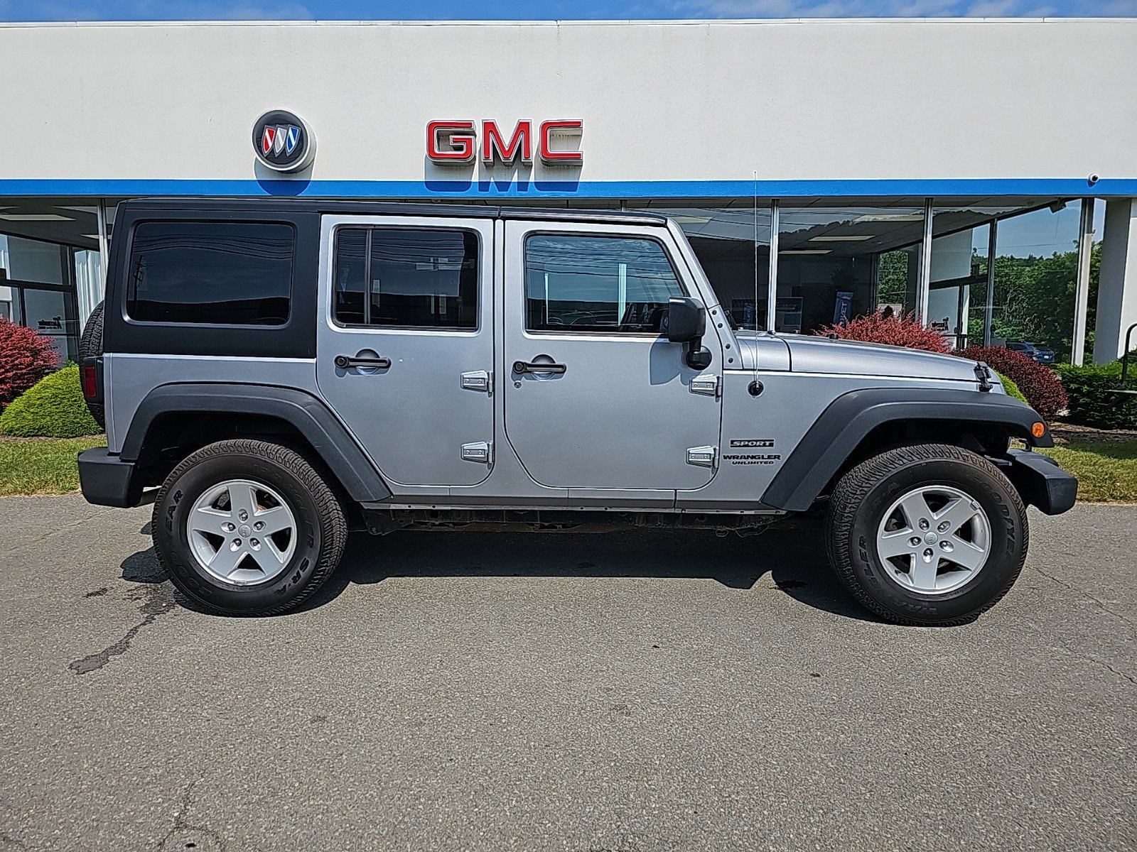 Used 2016 Jeep Wrangler Unlimited Sport S with VIN 1C4BJWDG3GL176260 for sale in Montoursville, PA