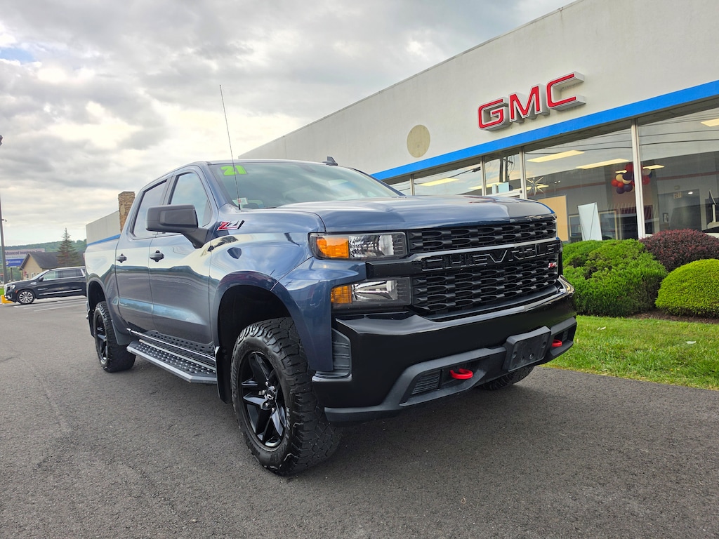 Used 2021 Chevrolet Silverado 1500 Custom Trail Boss Truck Crew Cab
