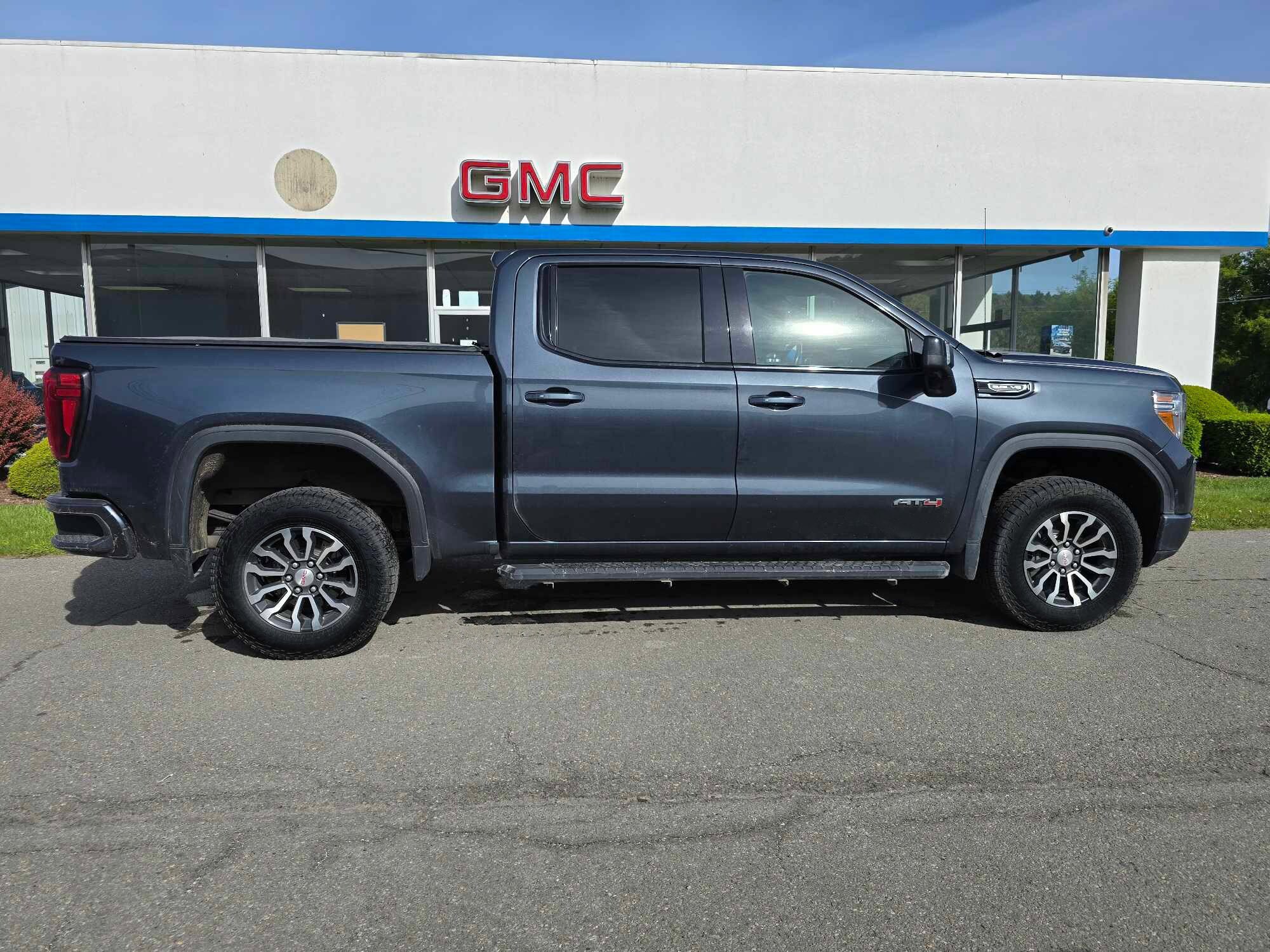 Used 2021 GMC Sierra 1500 AT4 with VIN 1GTP9EED7MZ316705 for sale in Montoursville, PA