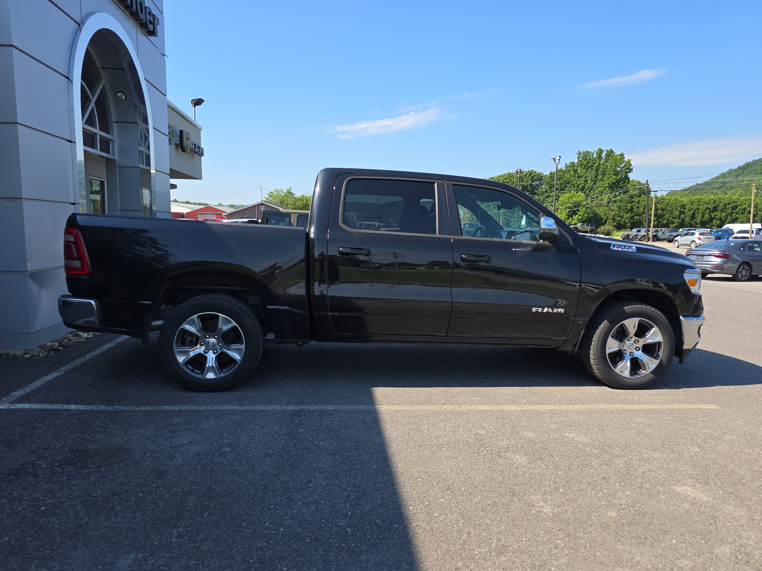 Used 2024 RAM Ram 1500 Pickup Laramie with VIN 1C6SRFJT8RN232573 for sale in Mansfield, PA