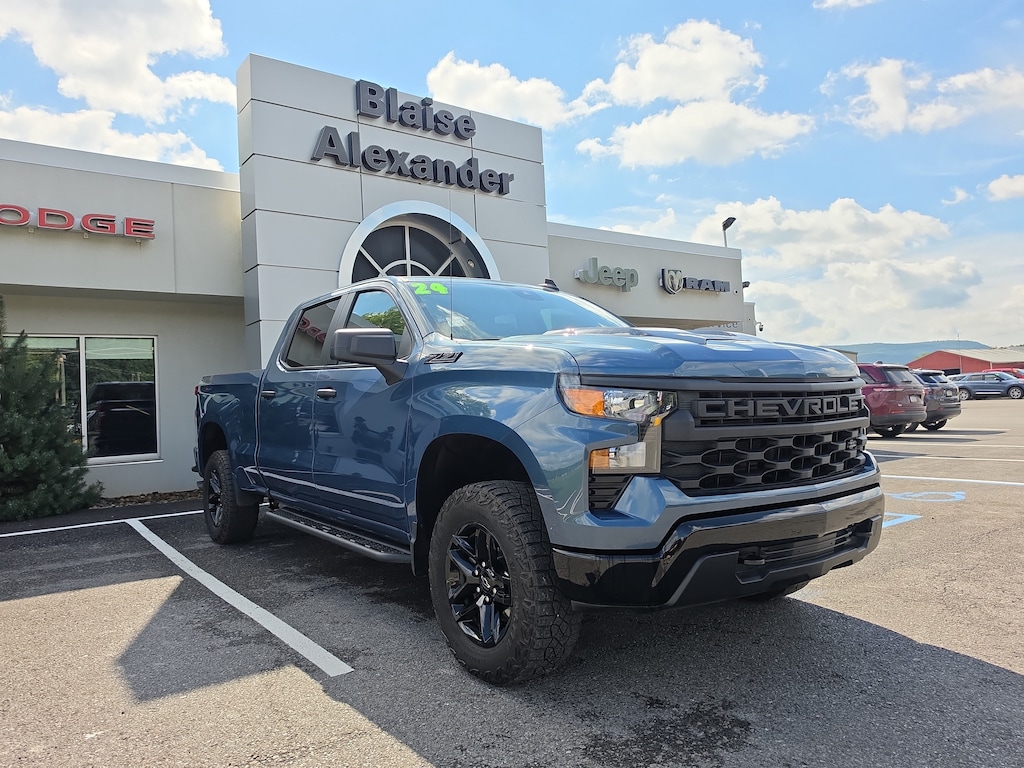 Used 2024 Chevrolet Silverado 1500 Custom Trail Boss Truck Crew Cab