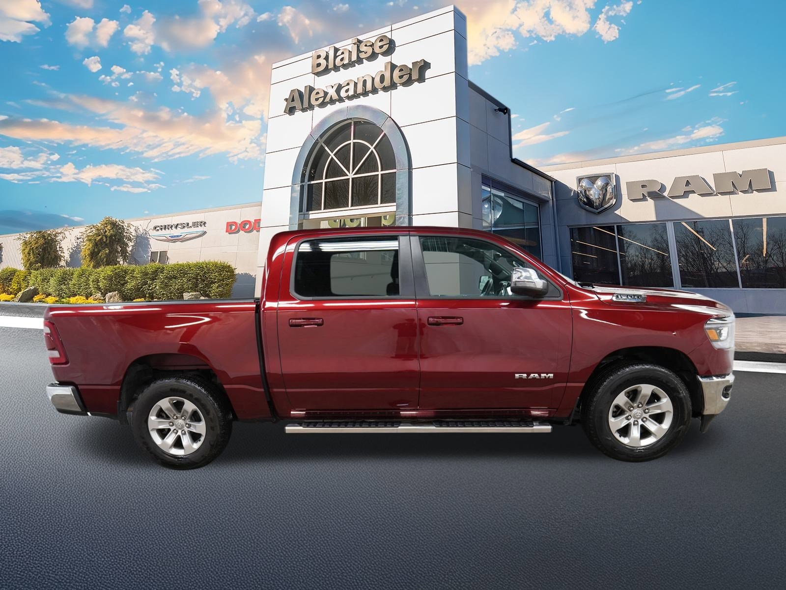 Used 2023 RAM Ram 1500 Pickup Laramie with VIN 1C6SRFJT5PN527711 for sale in Lewisburg, PA