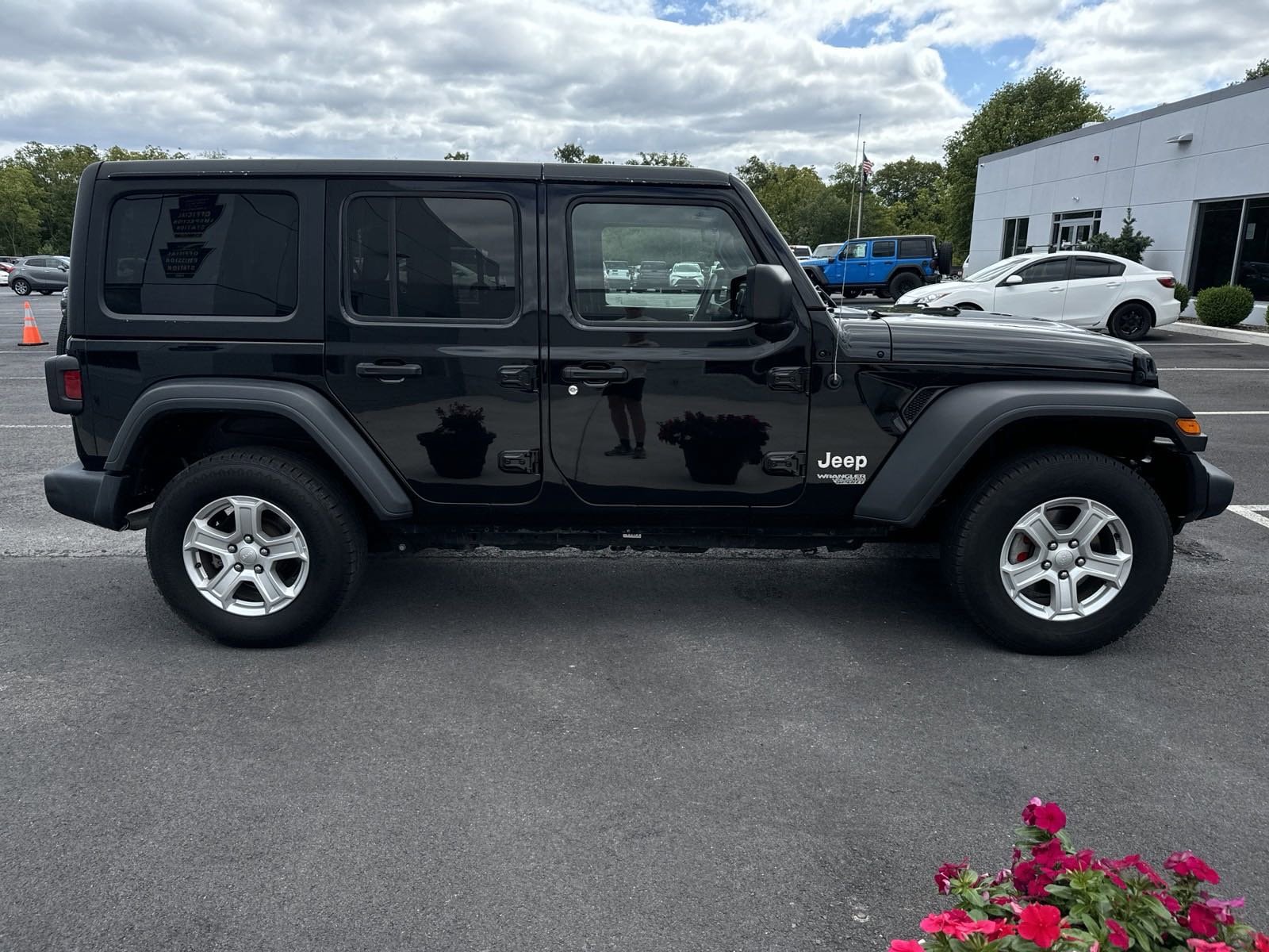 Certified 2021 Jeep Wrangler Unlimited Sport S with VIN 1C4HJXDN8MW621973 for sale in Lewisburg, PA