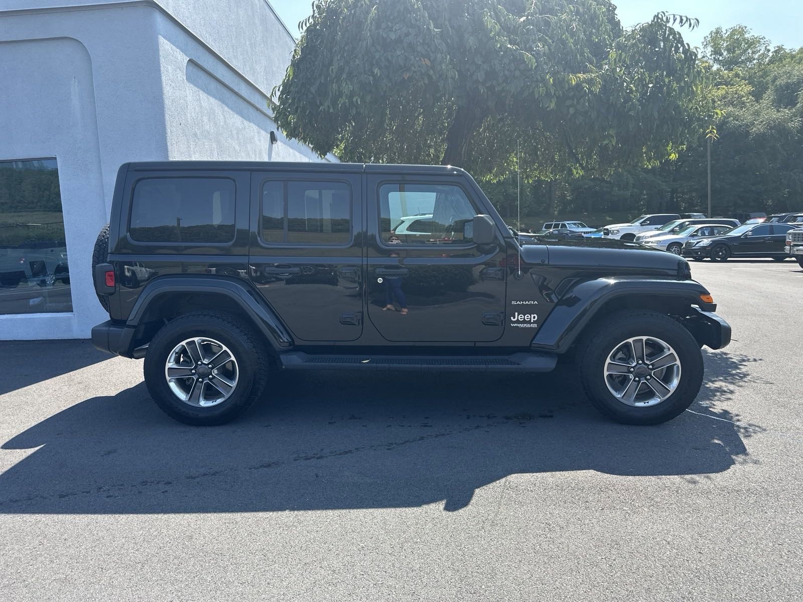 Used 2021 Jeep Wrangler Unlimited Sahara with VIN 1C4HJXEN4MW596908 for sale in State College, PA