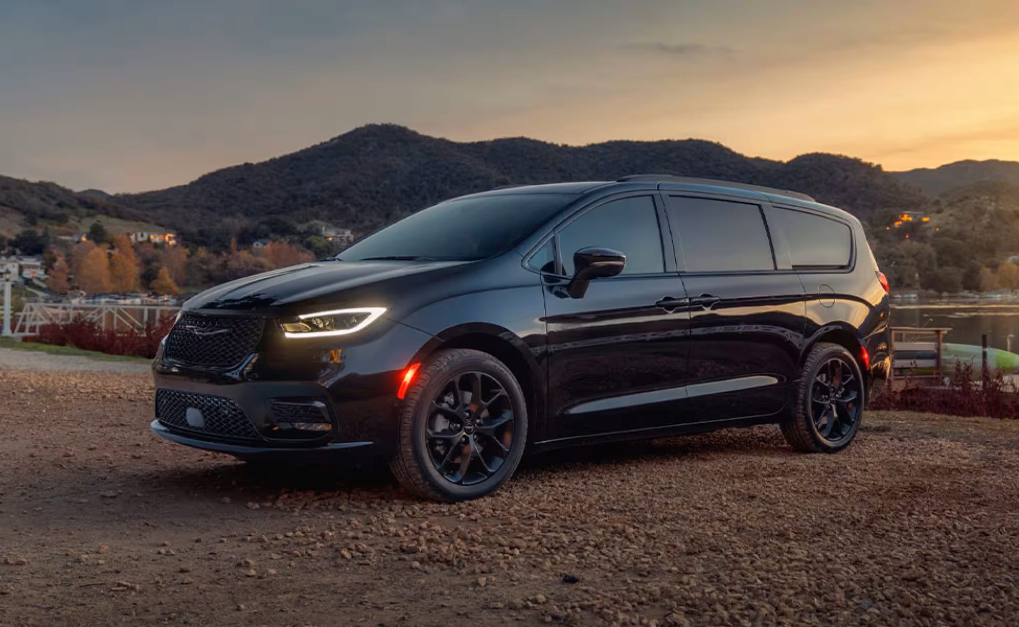 2025 Chrysler Pacifica parked with mountain in background