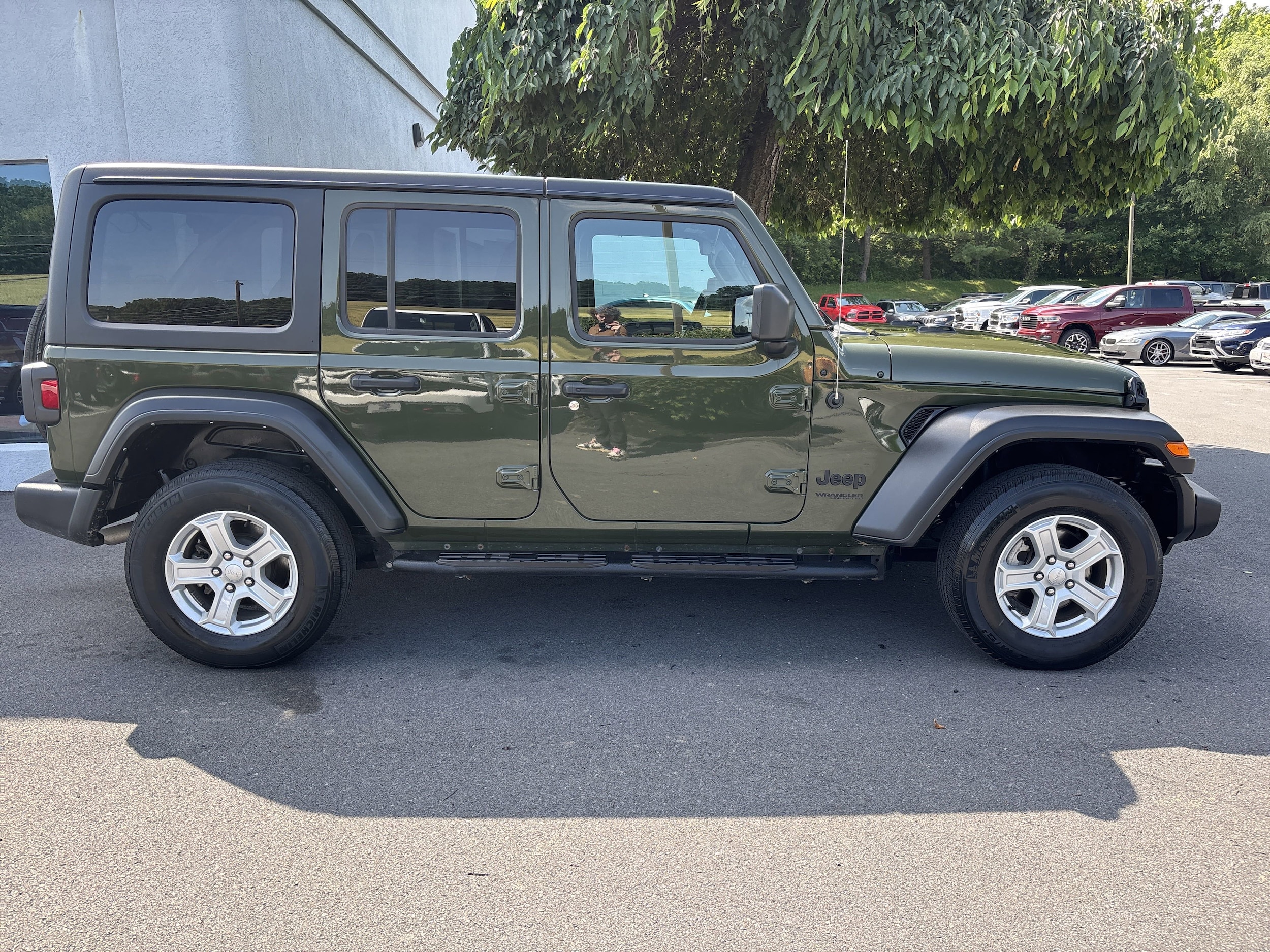 Used 2022 Jeep Wrangler Unlimited Sport S with VIN 1C4HJXDG9NW240166 for sale in State College, PA