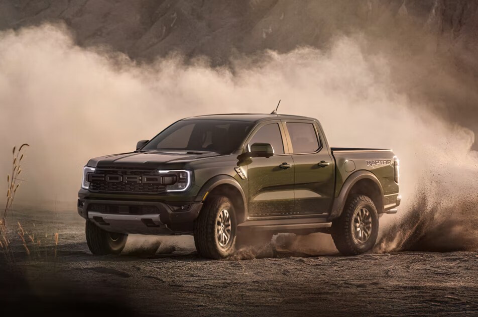 2026 Ford Ranger kicking up dirt