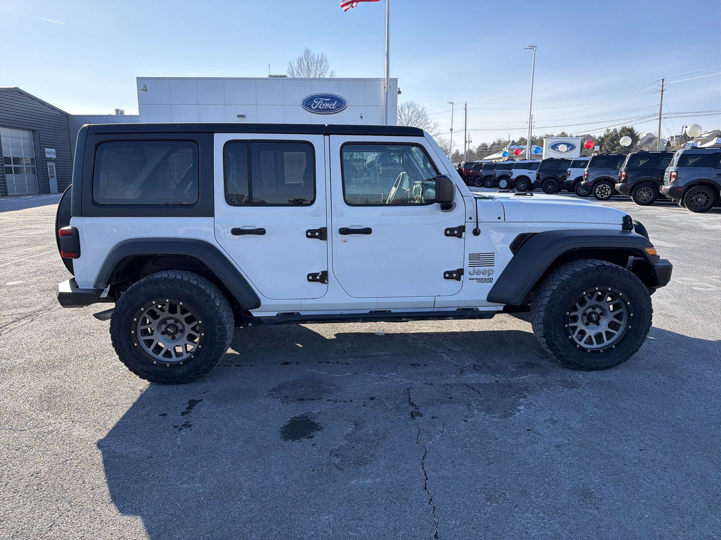 Used 2018 Jeep All-New Wrangler Unlimited Sport S with VIN 1C4HJXDG5JW267746 for sale in Lewisburg, PA