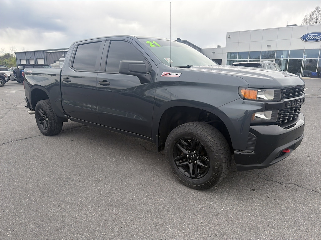 Used 2021 Chevrolet Silverado 1500 Custom Trail Boss Truck Crew Cab