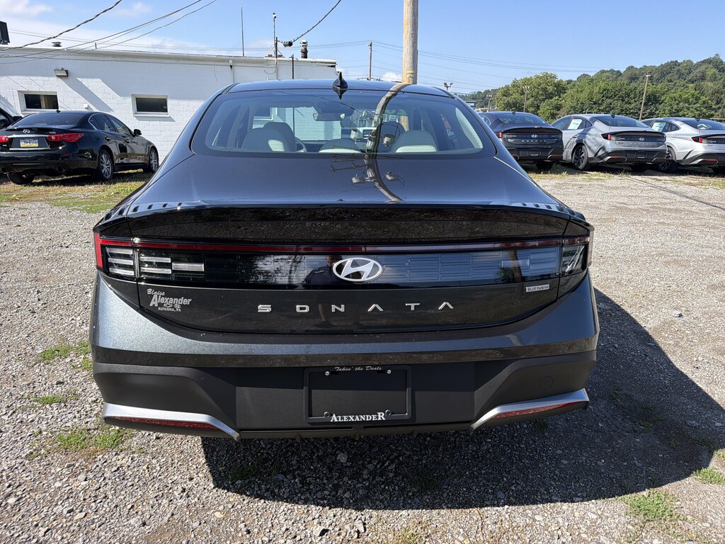 New 2026 Hyundai Sonata Hybrid Blue Sedan