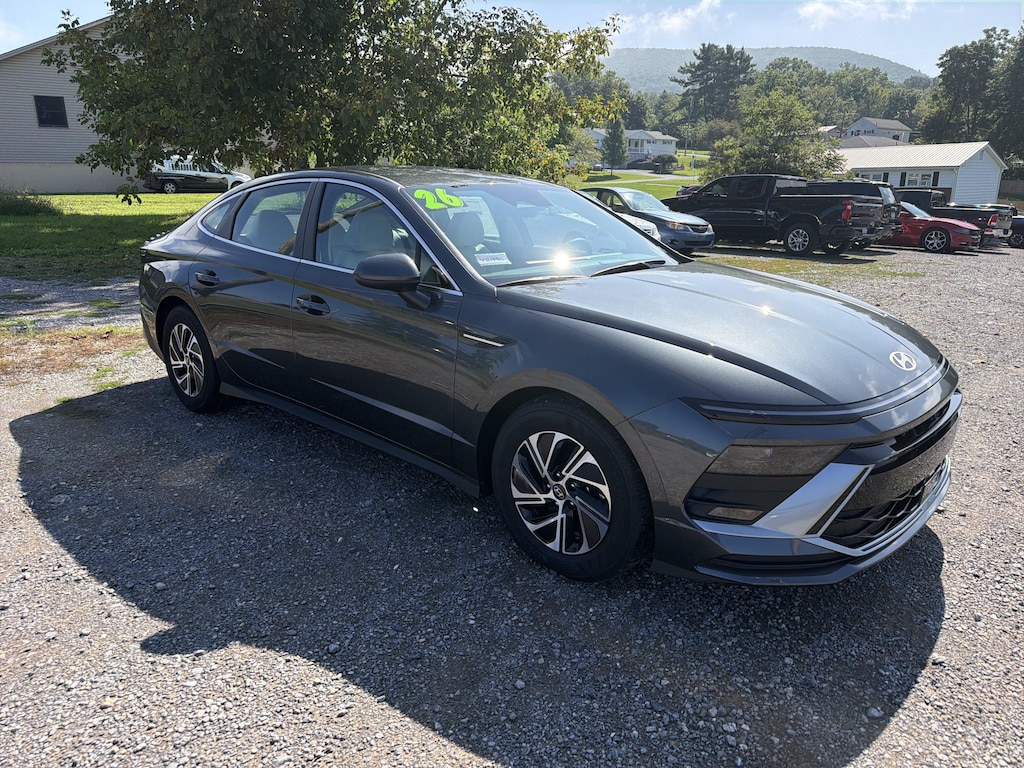New 2026 Hyundai Sonata Hybrid Blue Sedan