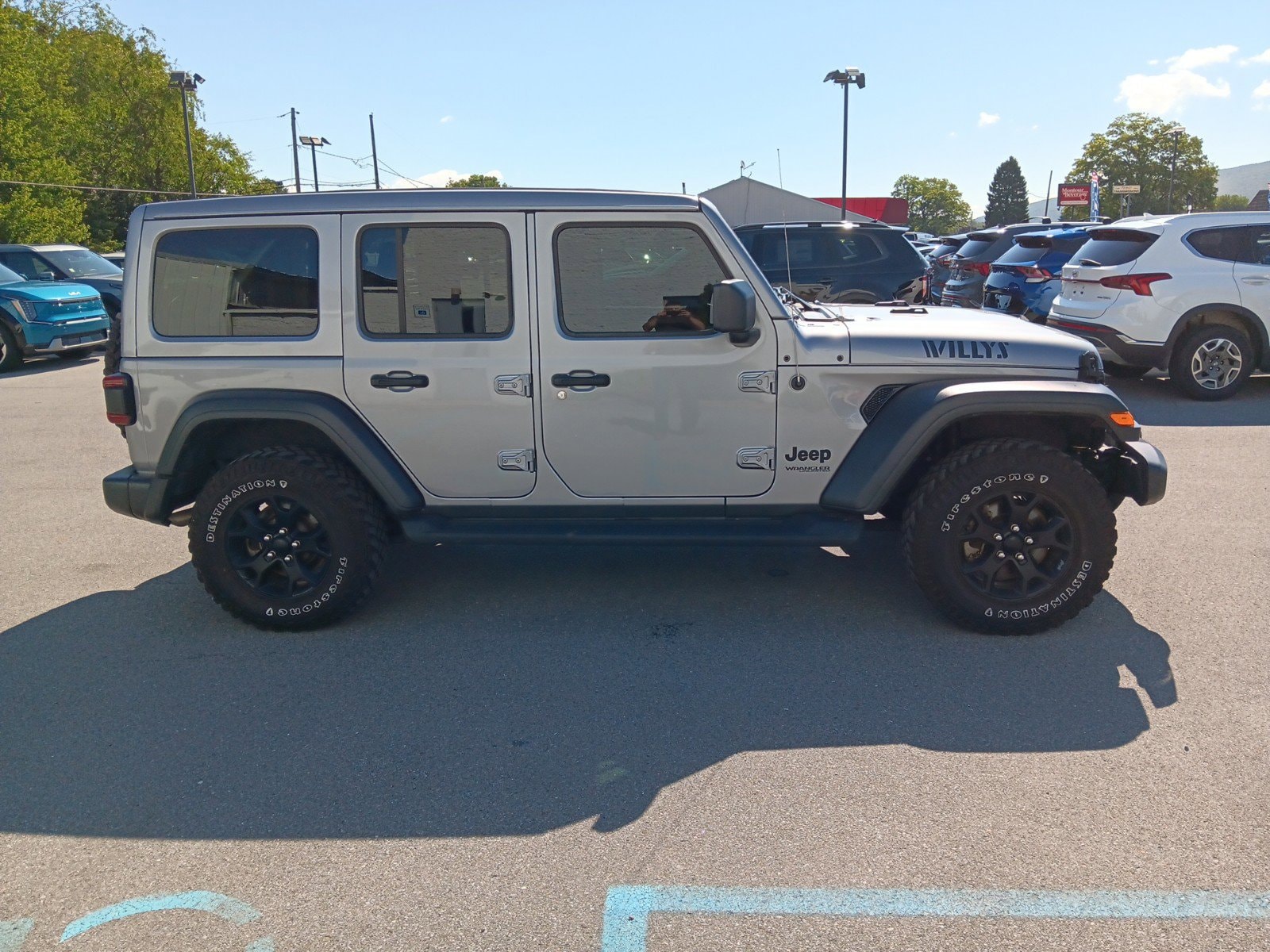 Used 2021 Jeep Wrangler Unlimited Willys with VIN 1C4HJXDN8MW649188 for sale in Montoursville, PA