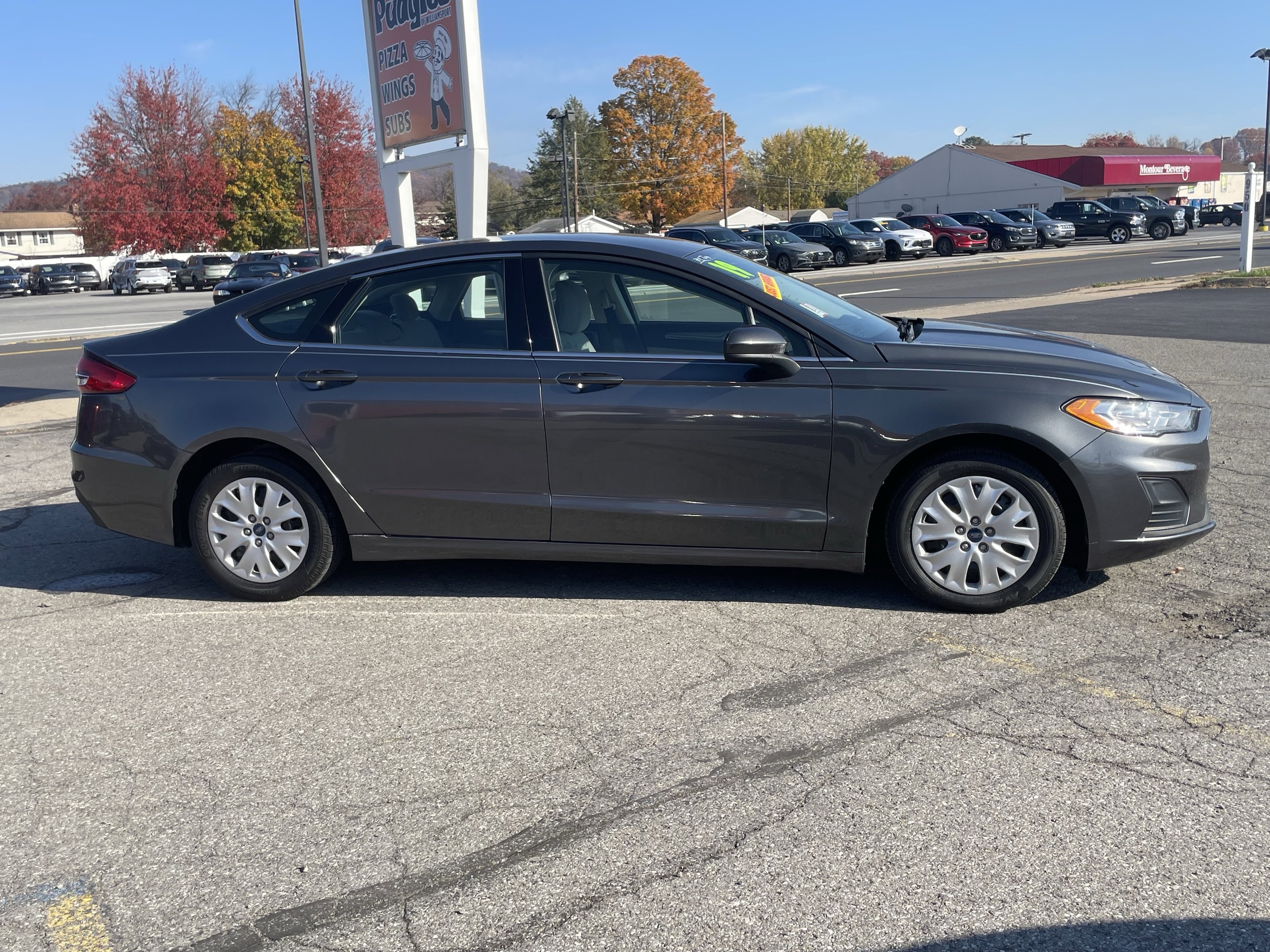 Used 2019 Ford Fusion S with VIN 3FA6P0G7XKR281306 for sale in Montoursville, PA