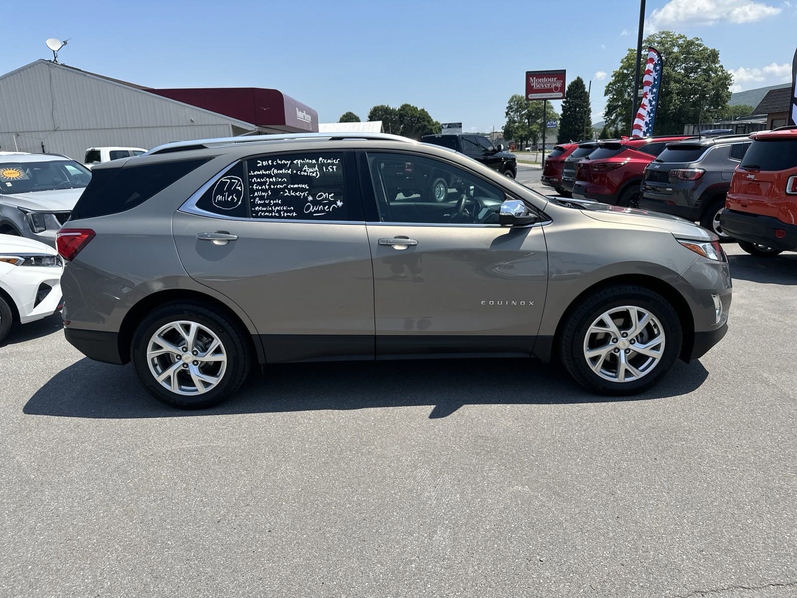 Used 2018 Chevrolet Equinox Premier with VIN 3GNAXVEV6JS550287 for sale in Montoursville, PA