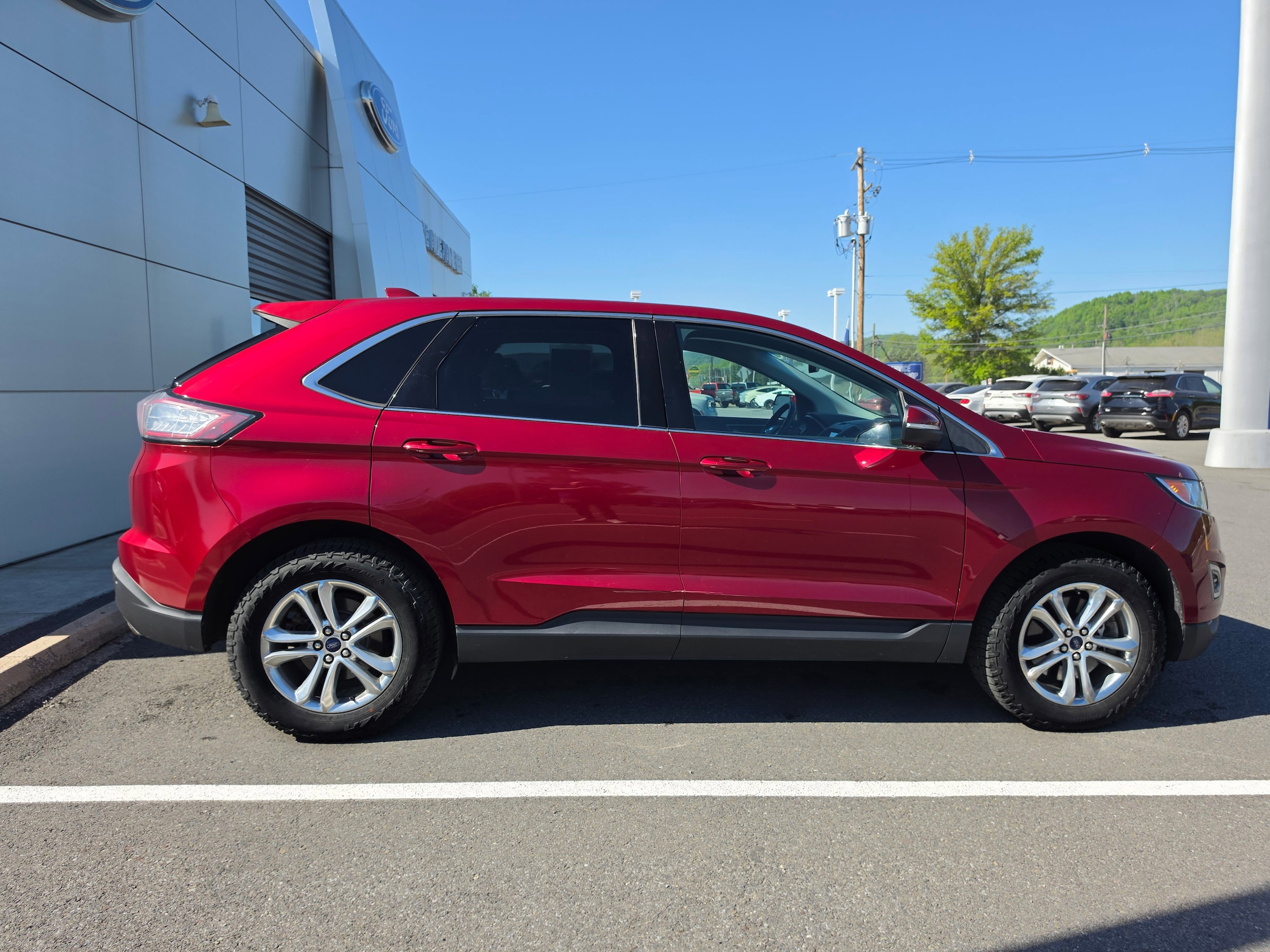 Used 2018 Ford Edge SEL with VIN 2FMPK4J86JBC49225 for sale in Mansfield, PA